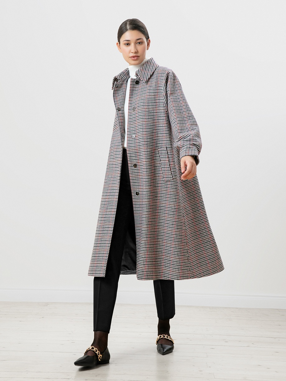 Шерстяное пальто демисезонное с мембраной