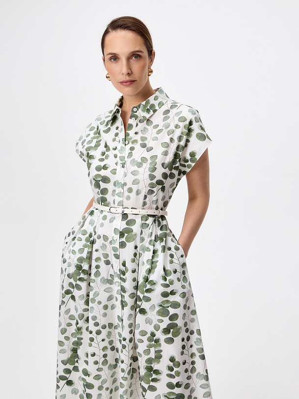 Платье-рубашка из 100% хлопка
