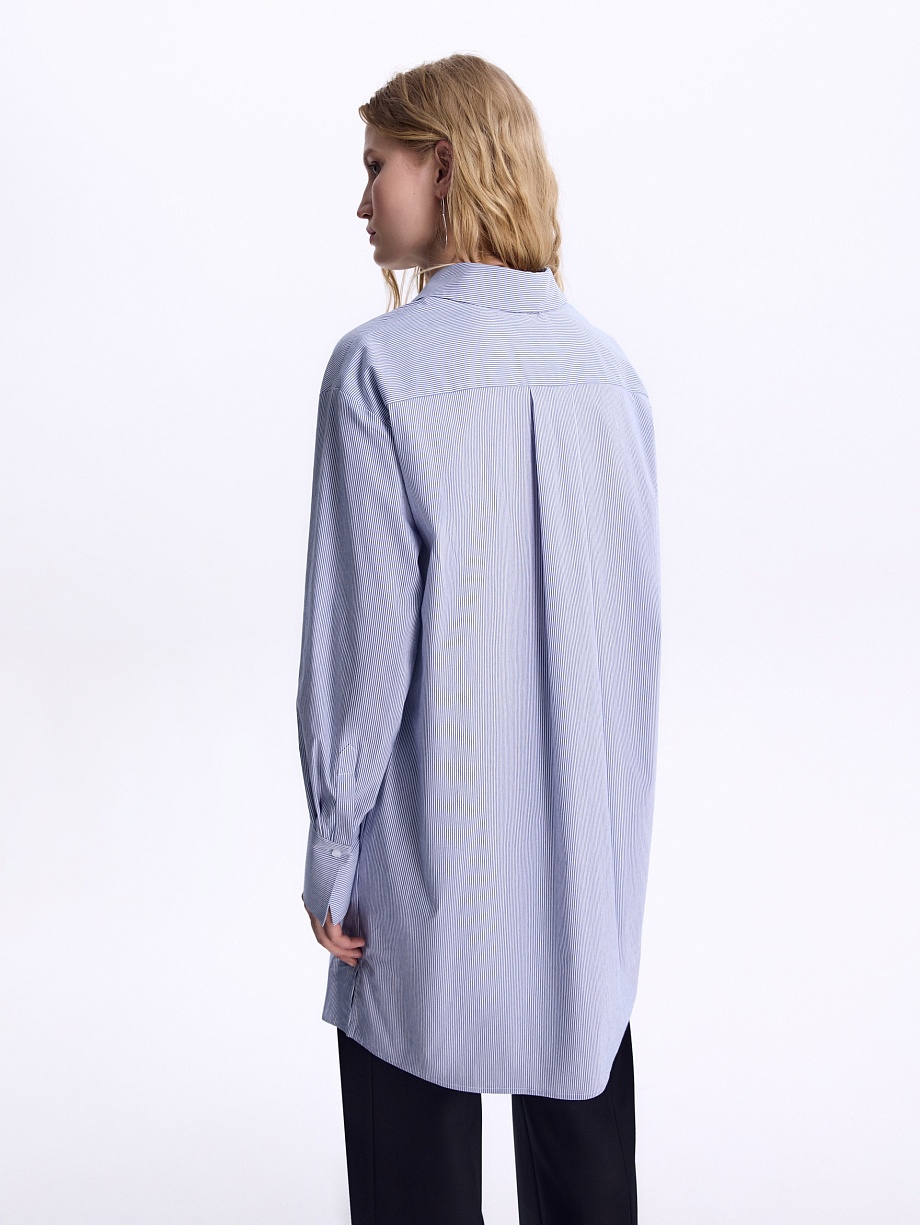 Платье-рубашка из хлопка