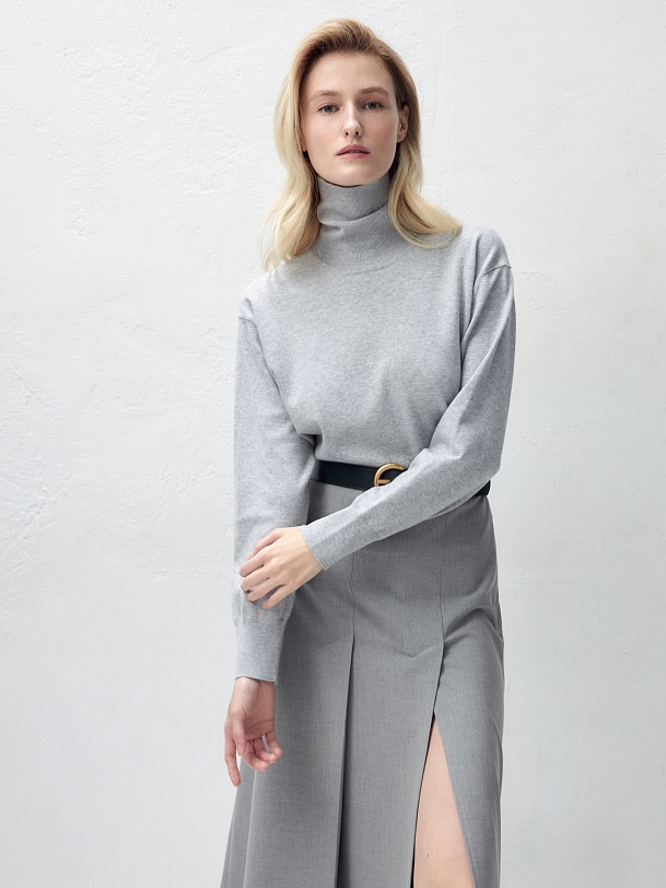 Вязаный джемпер из хлопка