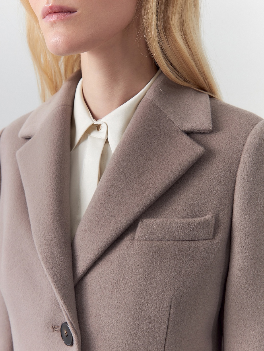 Пальто из 95% шерсти с мембраной