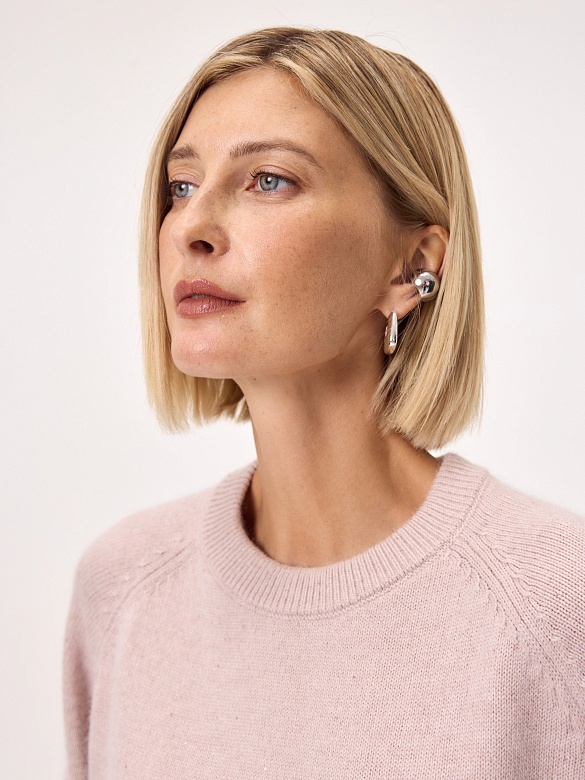 Джемпер из смесовой пряжи с ангорой и люрексом POMPA арт.3218010kn2215