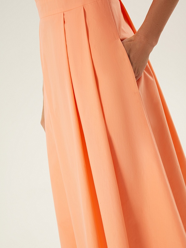 Летний сарафан из 100% хлопка с открытой спиной