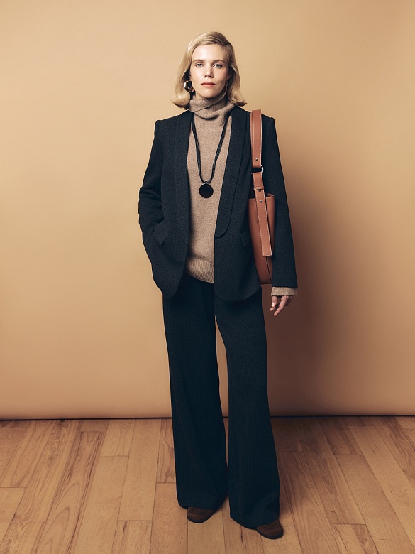 Брюки из жаккардового трикотажа на эластичном поясе POMPA арт.1461139jr1390