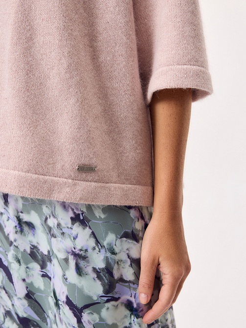 Джемпер из смесовой пряжи с ангорой и люрексом