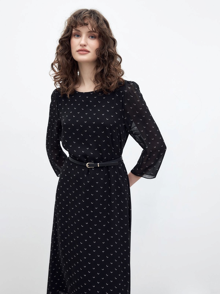 Платье из вискозного шифона