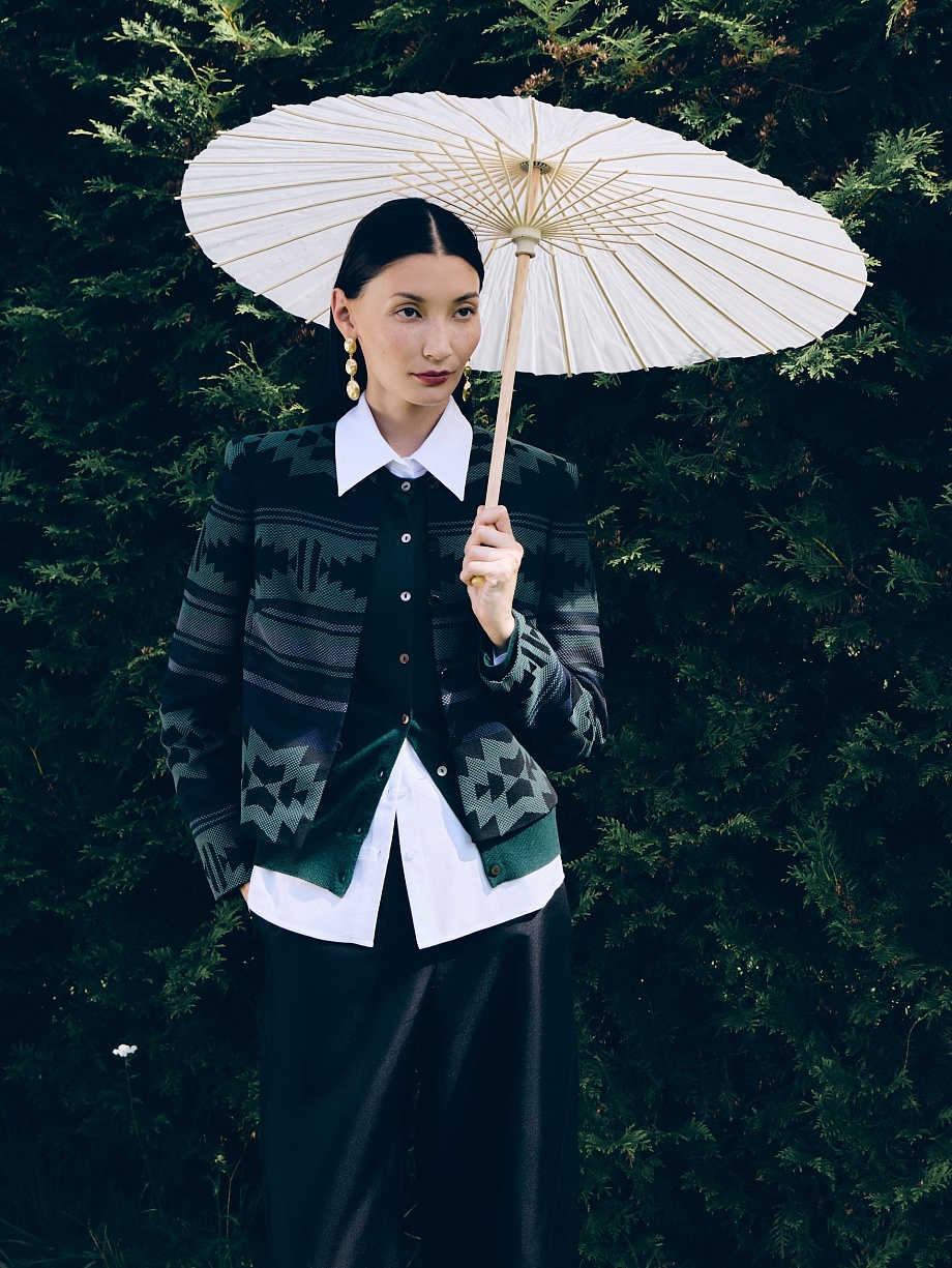 Жакет из жаккарда