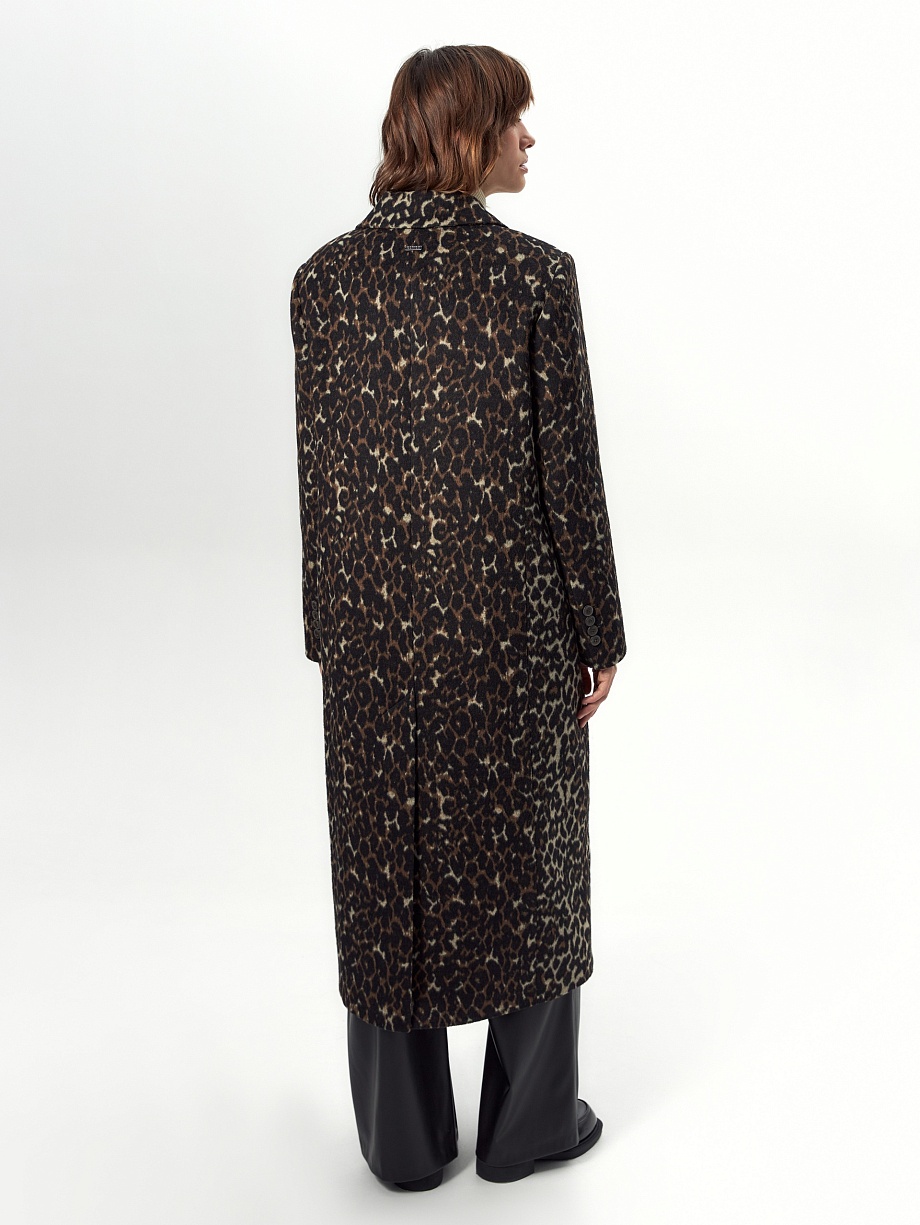 Пальто из шерсти с мембраной и утеплённой спинкой