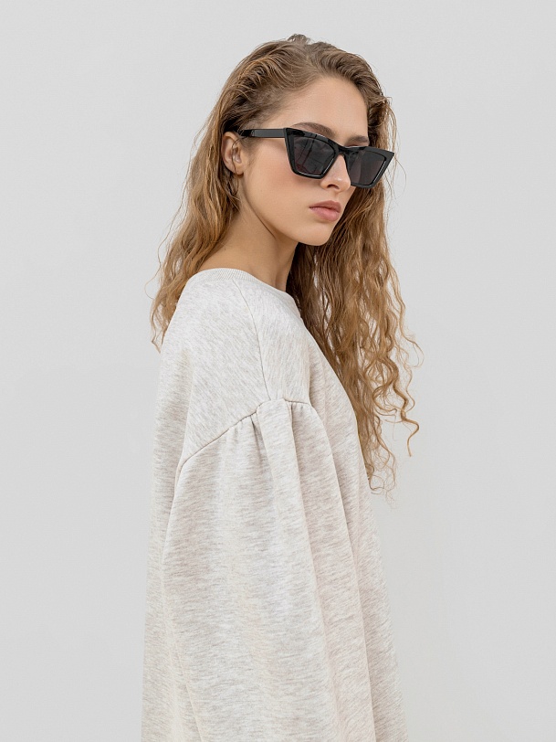 Платье трикотажное в спортивном стиле