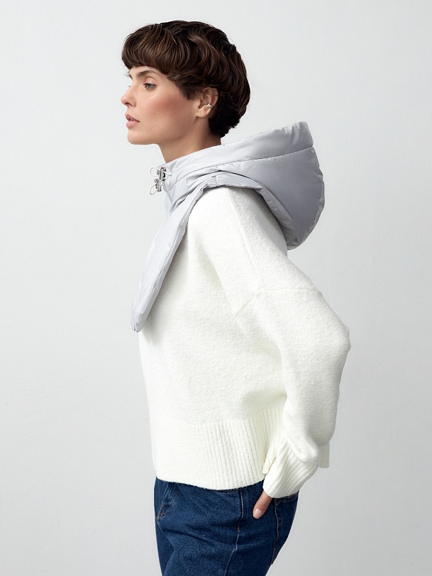 Съемный утеплённый непромокаемый капюшон