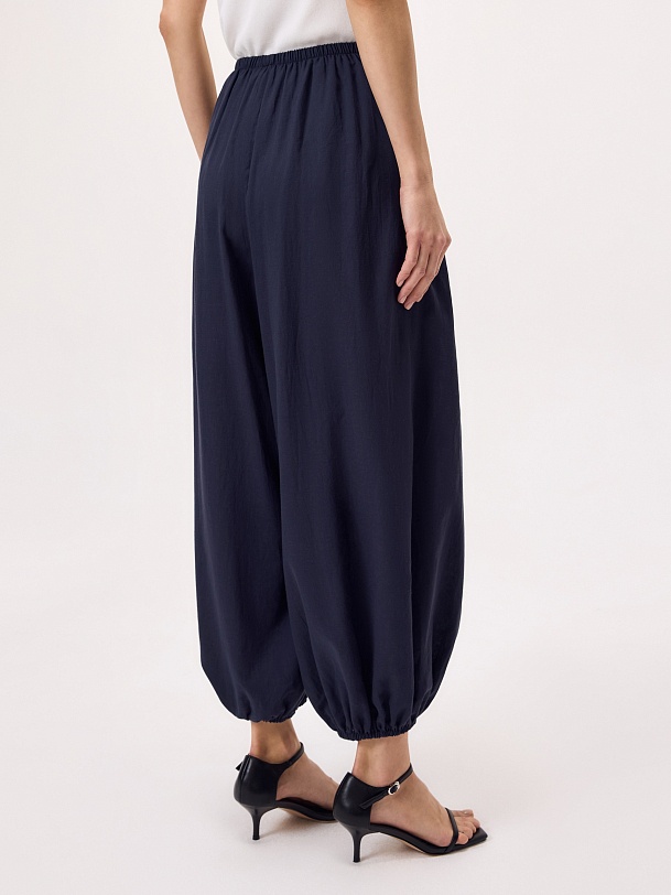 Брюки-аладдины из тонкого 100% хлопка 