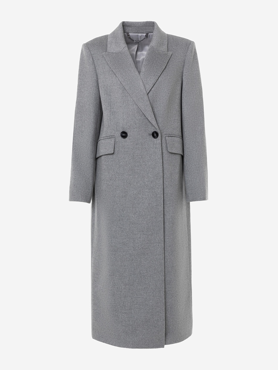 Демисезонное пальто из шерсти с мембраной