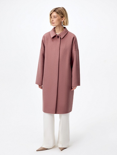 Шерстяное демисезонное пальто с мембраной POMPA