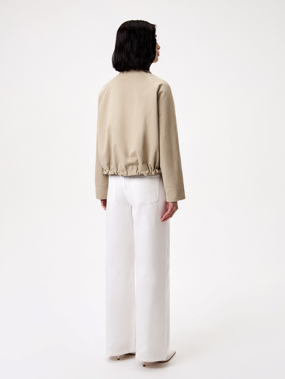 Куртка из премиального хлопка с водоотталкивающим покрытием