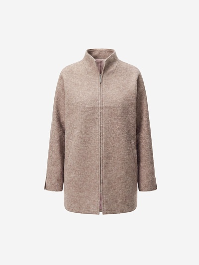 Полупальто из вареной шерсти с мембраной POMPA