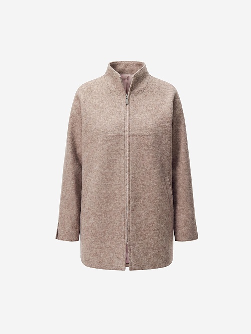 Полупальто из вареной шерсти с мембраной