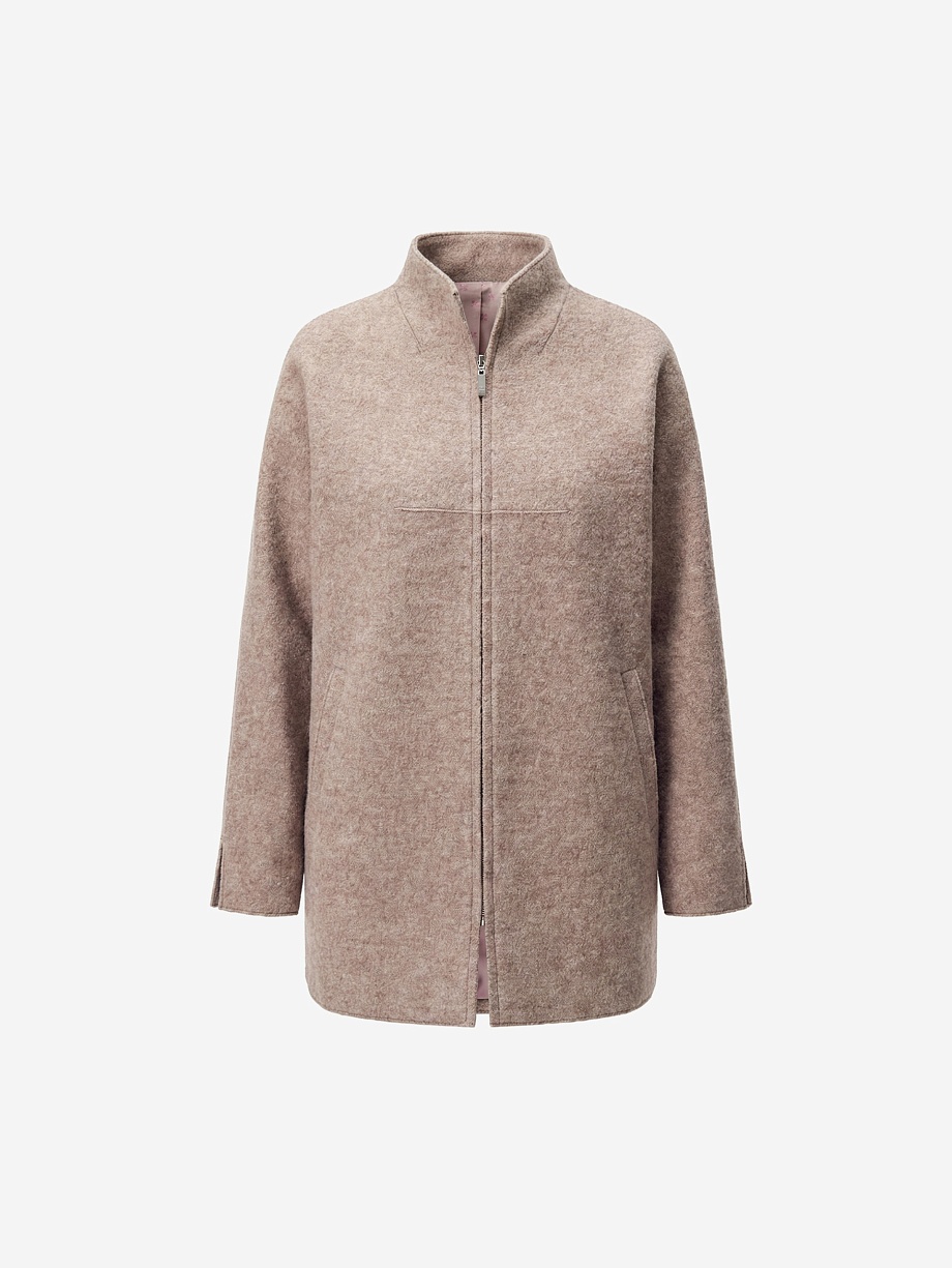 Полупальто из вареной шерсти с мембраной