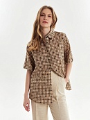 Свободная блузка на пуговицах из 100% хлопка POMPA арт.4149290sw0990