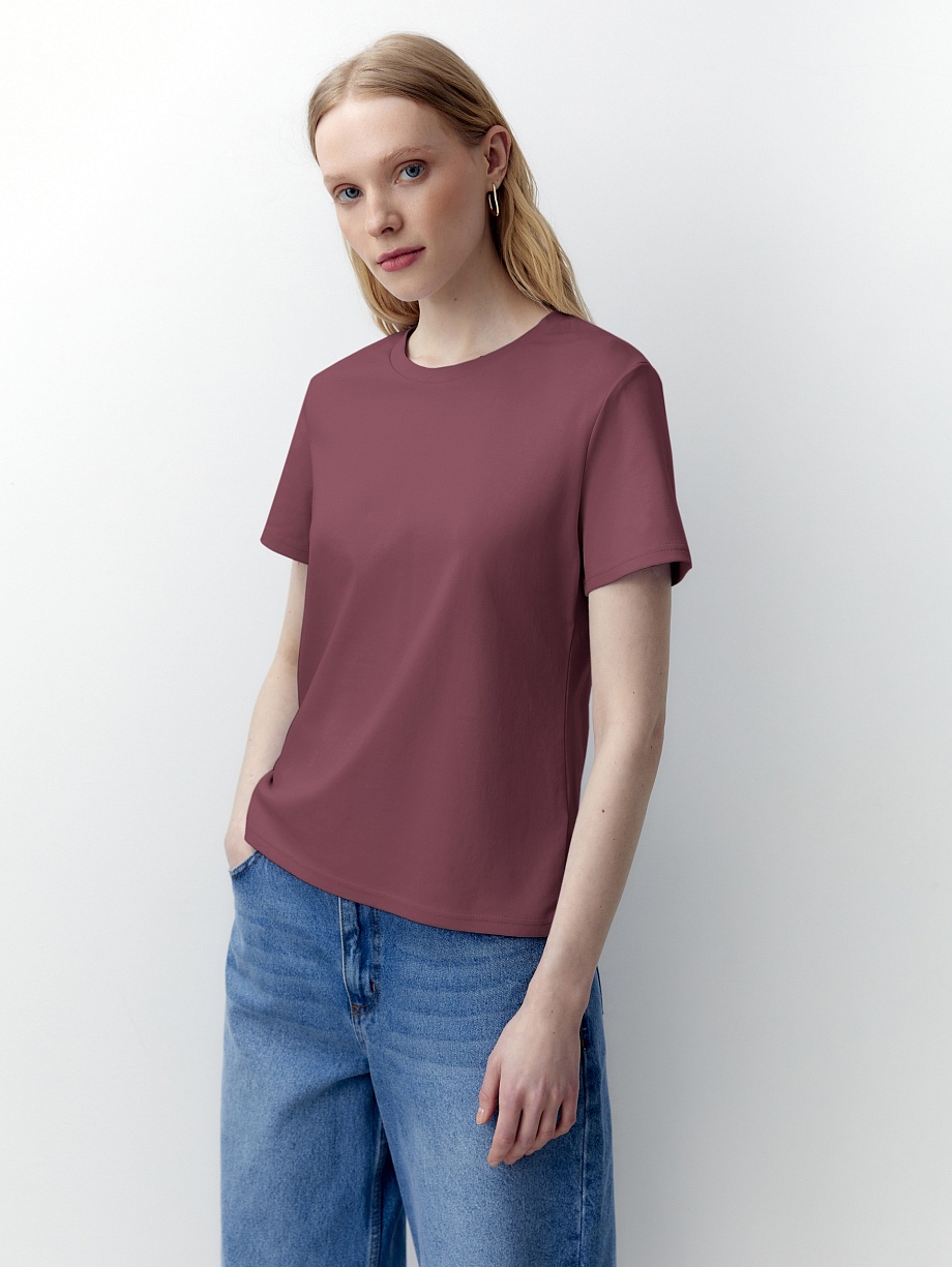 Футболка из 100% мерсеризированного хлопка