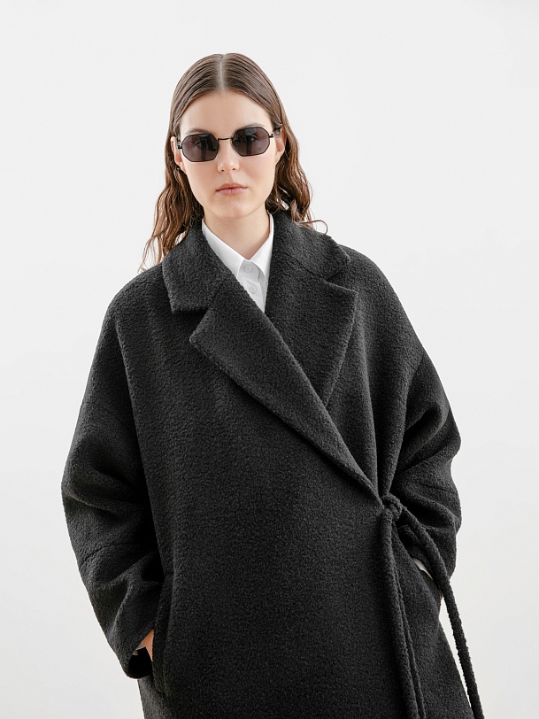 Шерстяное пальто еврозима с мембраной и утепленной спинкой