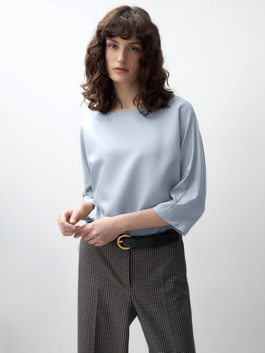 Свободная блуза из 100% вискозы