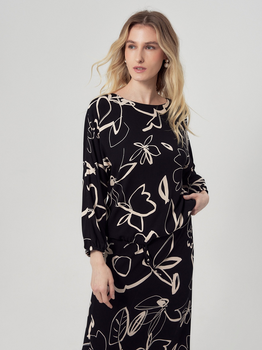 Свободная блуза из 100% вискозы