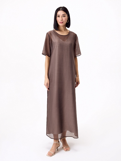 Двухслойное платье-футболка