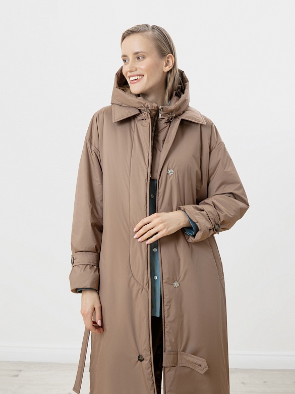 Пальто женское еврозима с мембраной POMPA арт.1014241i90884