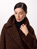 Полупальто из шерсти Альпака Бэби Сури с мембраной и утеплённой спинкой POMPA арт.1024983p90090