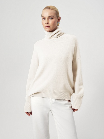 Cвитер оверсайз из 100% кашемира POMPA