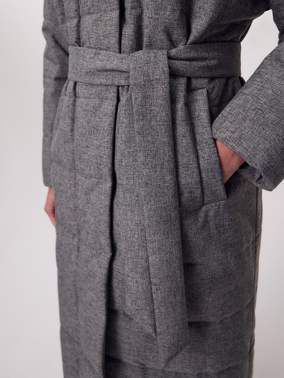 Пальто зимнее стеганое с мембраной