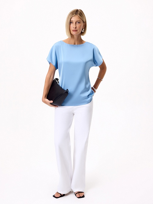 Блуза из атласа