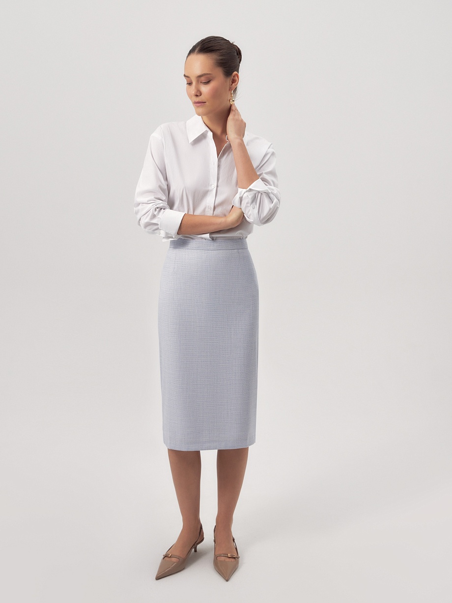 Юбка-миди из твида