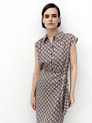 Платье с имитацией запаха из 100% тенселя POMPA арт.4139070ee0190