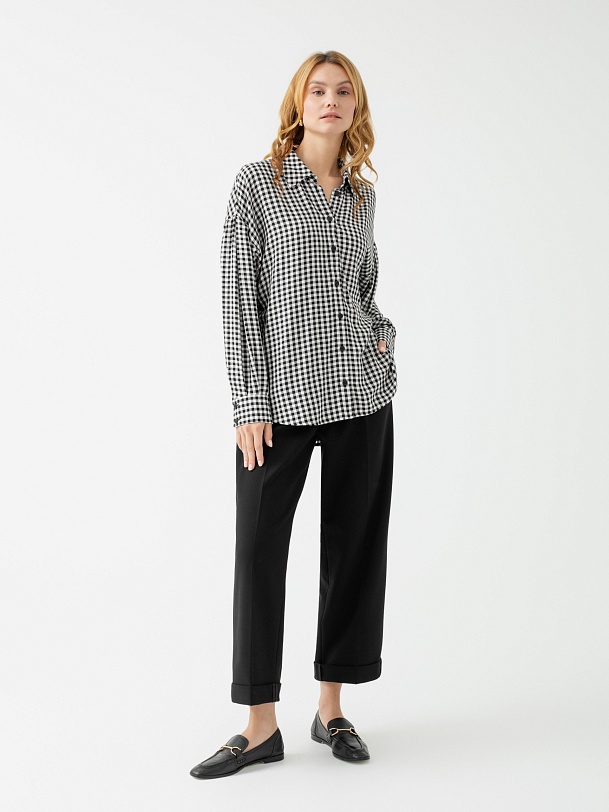 Женская рубашка свободного кроя