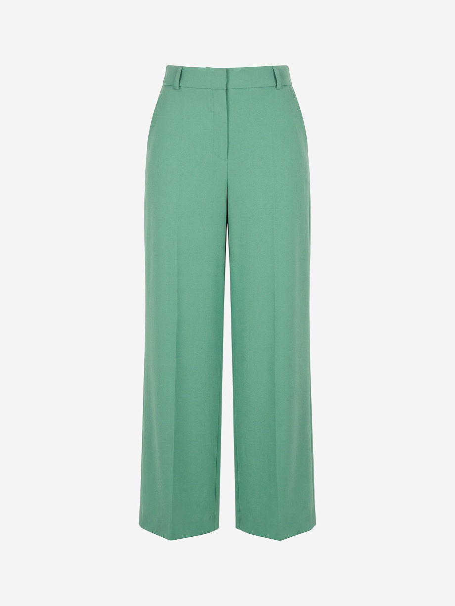 Прямые брюки из костюмной ткани с вискозой