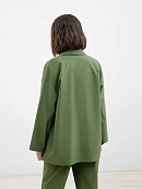 Жакет-рубашка женская зеленая POMPA арт.3109330sg0441
