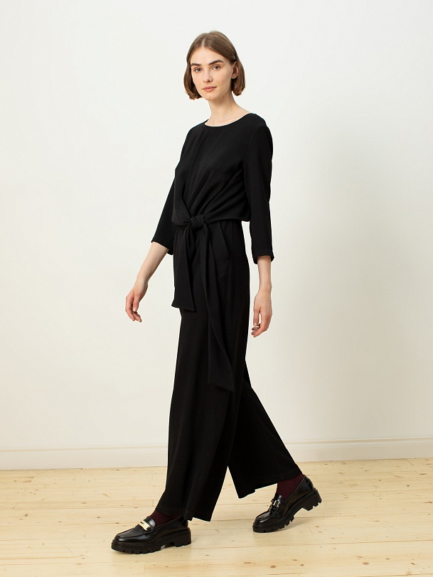 Комбинезон женский черный брючный