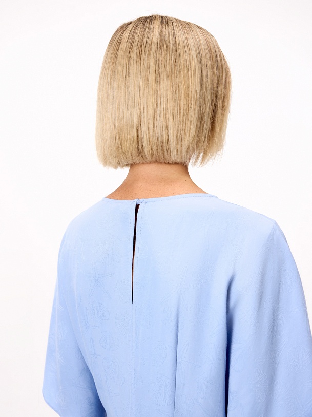 Платье из вискозного жаккарда