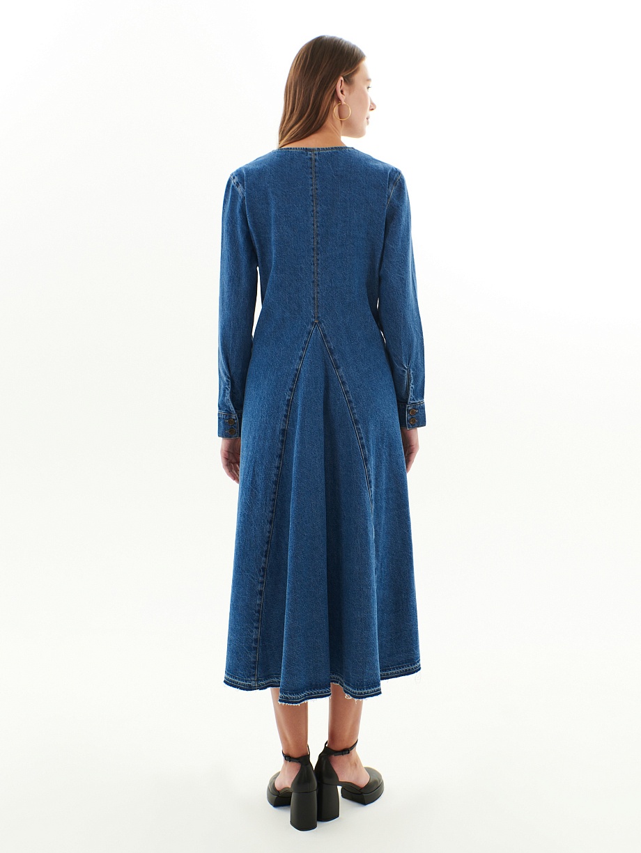 Джинсовое платье из 100% хлопка