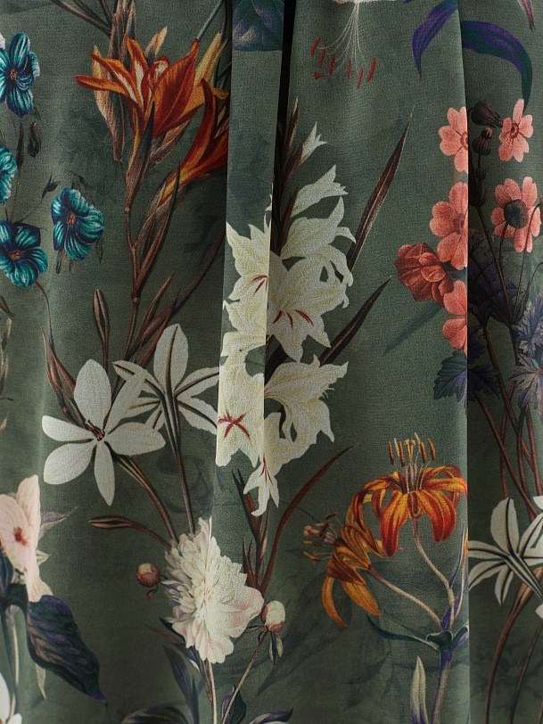 Блуза без рукавов с цветочным принтом