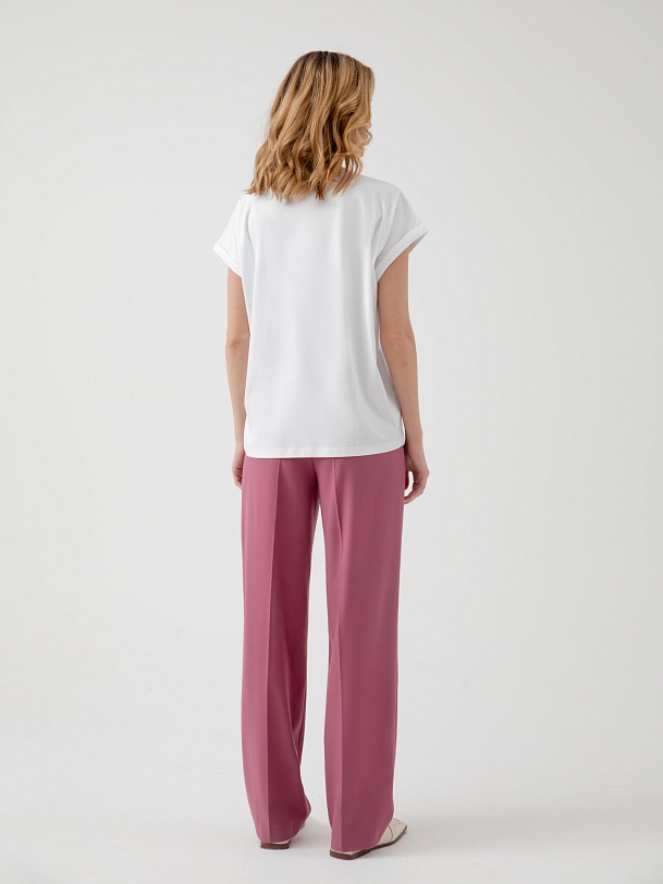 Футболка с принтом из 100% мерсеризированного хлопка