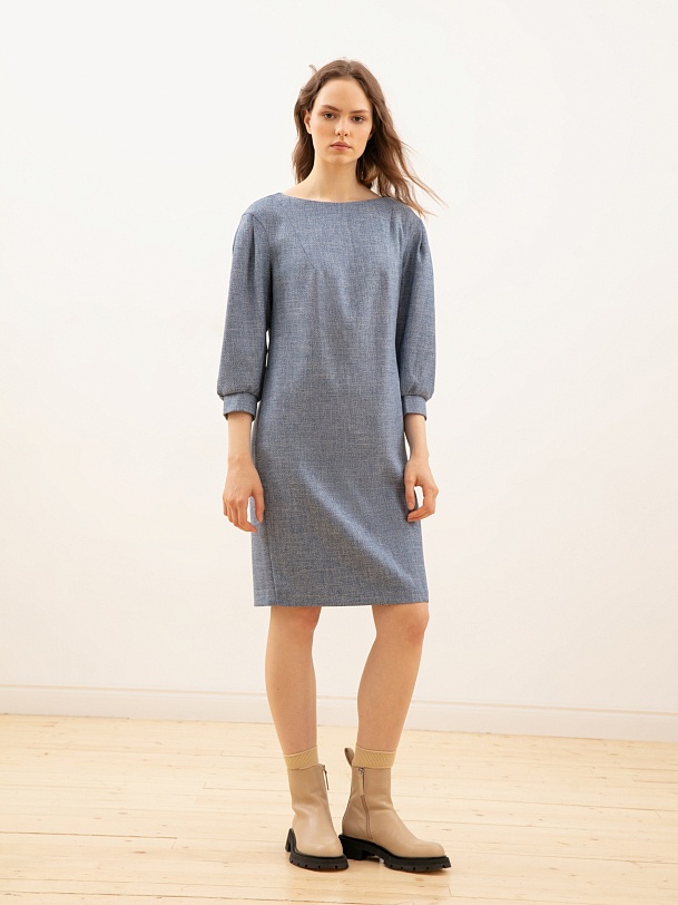 Повседневное прямое платье