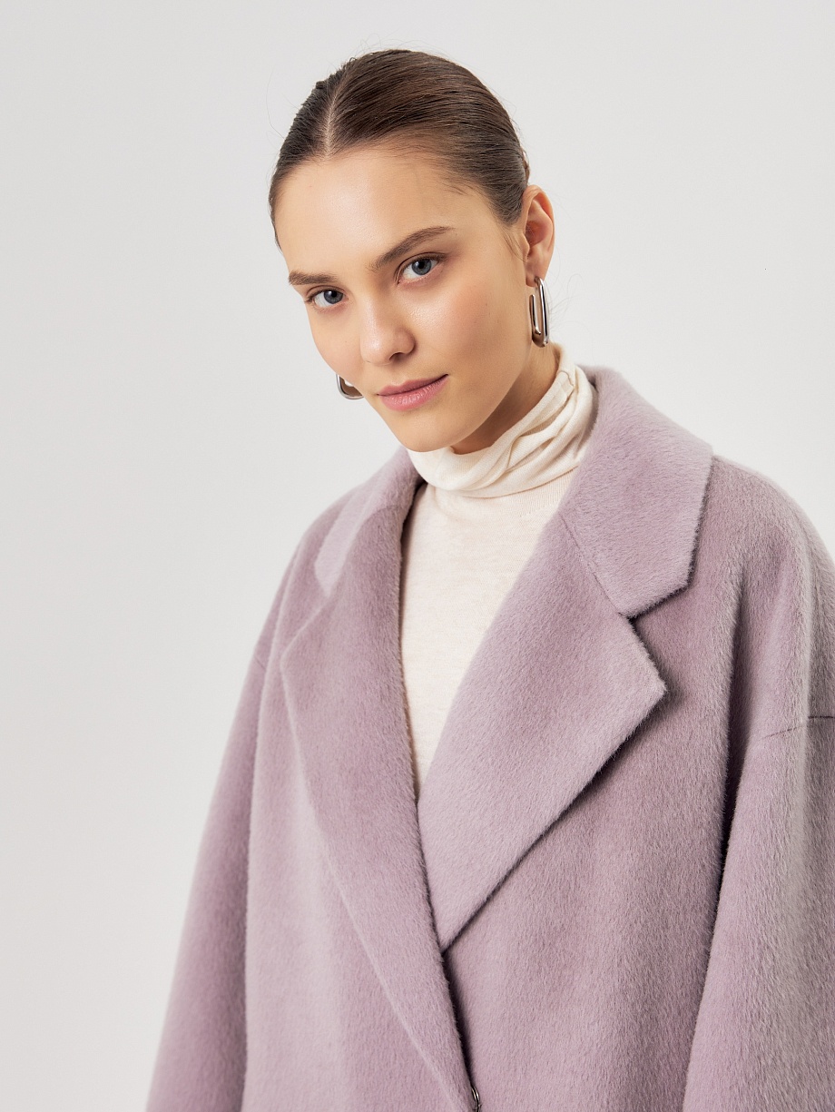 Пальто с мембраной из премиальной шерсти и шерсти Альпака