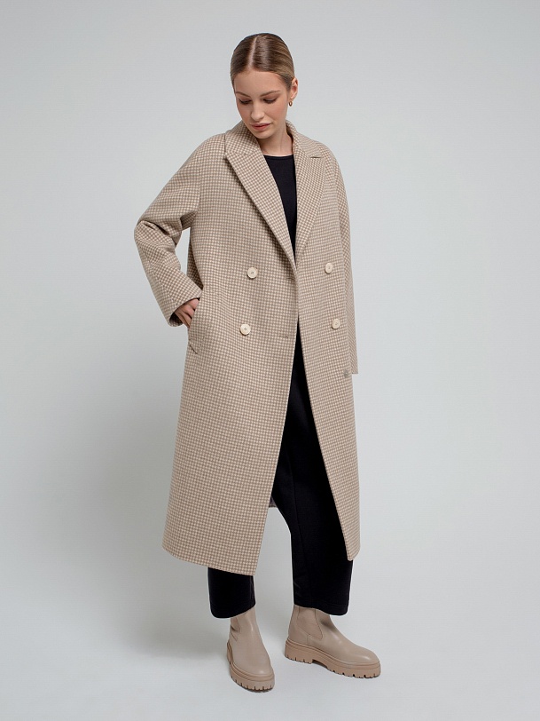 Пальто двубортное демисезонное с мембраной