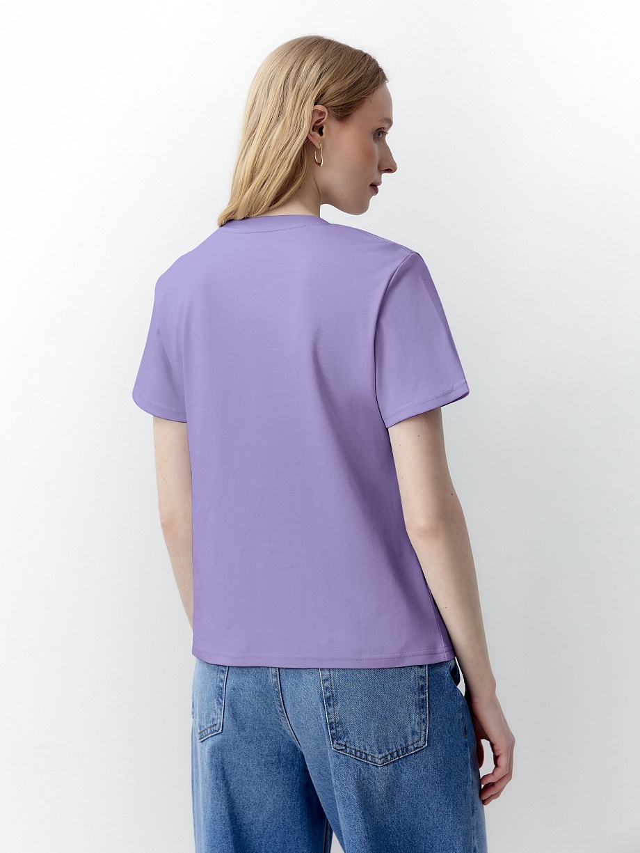 Футболка из 100% мерсеризированного хлопка