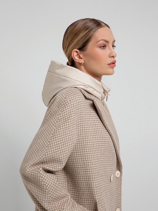 Пальто двубортное демисезонное с мембраной