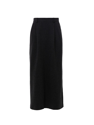 Юбка миди из трикотажного жаккарда POMPA