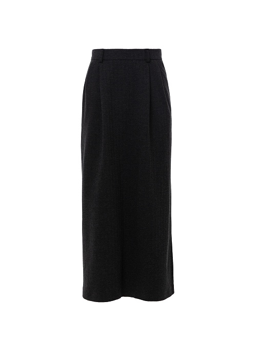 Юбка миди из трикотажного жаккарда POMPA