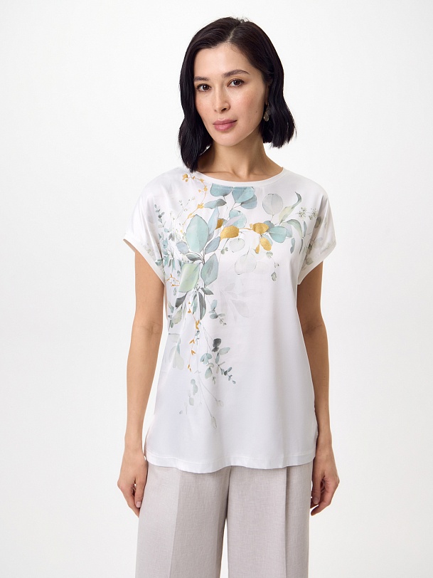 Блуза с принтом